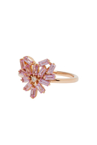 Fireworks Small Rounded Pink Sapphire Heart Ring